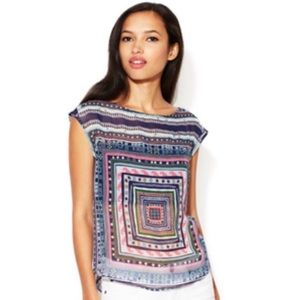 EUC Mara Hoffman Silk Shell Top, Magic Carpet Print XS